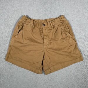 Bear Bottom Shorts Mens Medium Brown 5.5" Elastic Waist Chino Casual Preppy